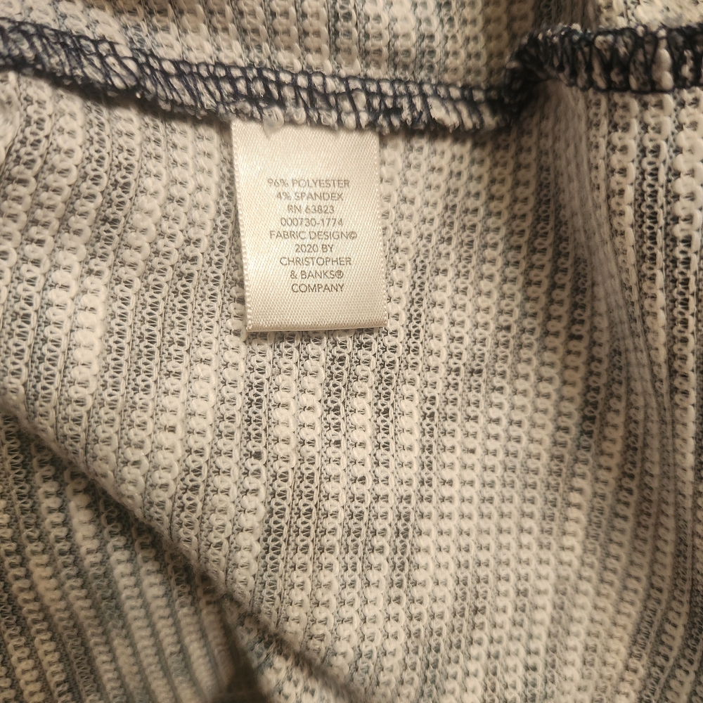 CJ Banks Blue and Gray Knit Long Sleeve Size 3X - Picture 5 of 5